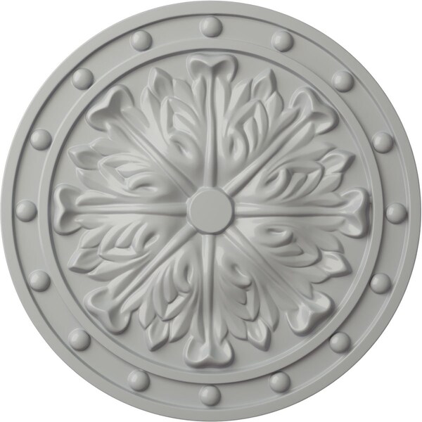 Ekena Millwork Foster Acanthus Leaf Ceiling Medallion (Fits Canopies up to 2 1/4"), 20 1/2"OD x 1 1/2"P, Frost CM20FOFRF - main